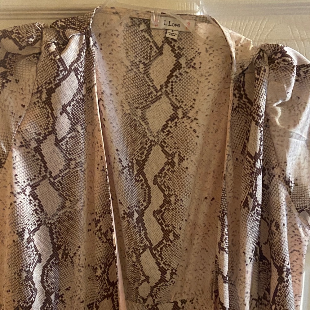 L. Love Snake Print Women's Dress-never worn